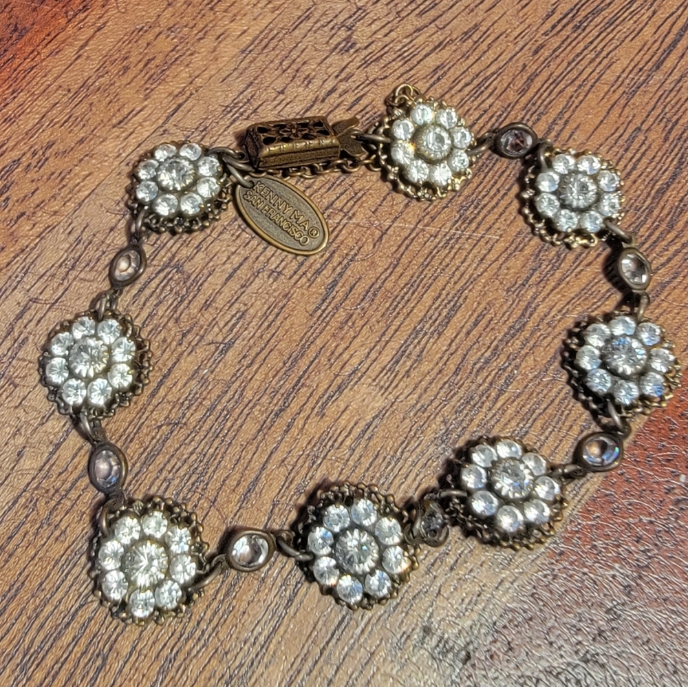 Kenny Ma San Francisco Victorian Style Flower Bracelet